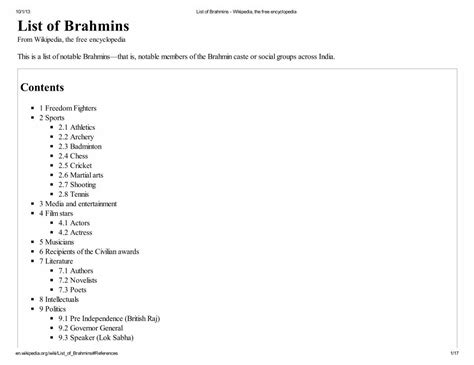 list of brahmins wikipedia.